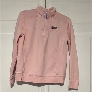 Vineyard Vines Women's Light Pink Quarter-Zip Pullover